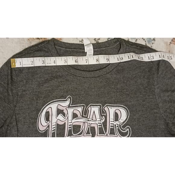 Bella+Canvas Zach Williams Fear is a Liar in Grey Ladies Tee Sz S Soft Cotton - Picture 3 of 8
